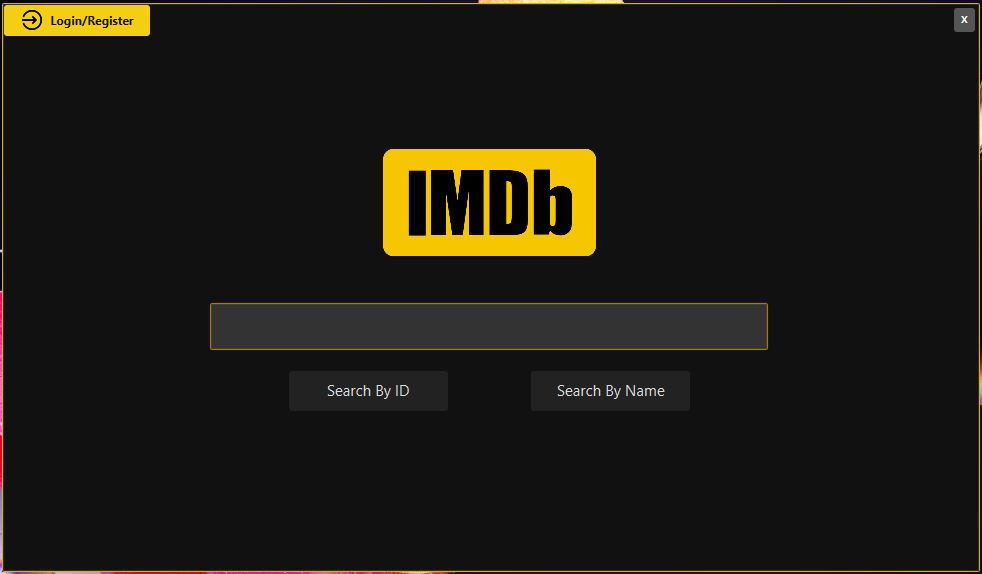 Movie Pedia landing screen